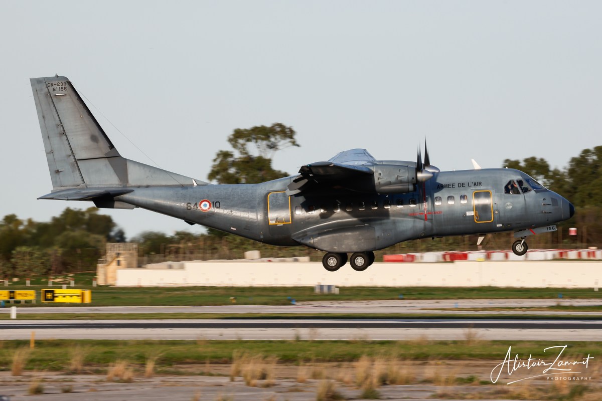 Rare French Visitor at&nbsp;LMML